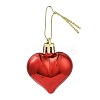 Valentine's Day Electroplate Plastic Heart Pendants Decorations KY-D020-02C-4