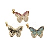 Brass Micro Pave Cubic Zirconia Pendants KK-I360-023G-1-1