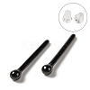 Hypoallergenic Bioceramics Zirconia Ceramic Ball Stud Earrings EJEW-F340-02B-1