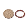 3Pcs Natural Gemstone Faceted Round Stretch Finger Rings RJEW-JR00636-4