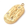 304 Stainless Steel Pendants STAS-F349-03G-05-2