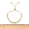Brass Round Beads Slider Bracelets for Women BJEW-D317-13C-G-5