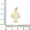 Brass Micro Pave Cubic Zirconia Pendants KK-P345-57G-3
