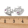 Brass Micro Pave Cubic Zirconia Charms KK-H460-33P-3