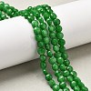 Natural Dyed White Jade Beads Strands G-C179-A6mm-09-1