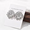 304 Stainless Steel Studs Earrings for Women EJEW-K306-29P-2