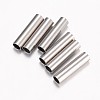 Tarnish Resistant 304 Stainless Steel Tube Beads STAS-E443-44P-1