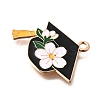 Alloy Enamel Pendants ENAM-D302-02KCG-01A-2