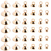 120Pcs 6 Styles Brass Bead Cap Pendant Bails DIY-SP0004-25LG-1