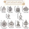 10 Styles Tibetan Style Alloy Pendants FIND-SZ0003-64-2
