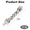 304 Stainless Steel Ends with Chain FIND-CJC0012-141C-2