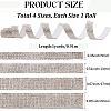 4 Yards 4 Styles Self Adhesive Resin Rhinestone Tape DIY-CY0002-04-2