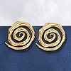 304 Stainless Steel Stud Earrings for Women EJEW-K306-15G-2