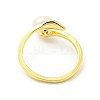 Brass Leaf Open Cuff Rings RJEW-H220-37G-3