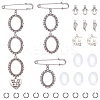 4Pcs Iron Brooch Pin Findings DIY-CA0002-71-1
