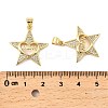 Mother's Day Brass Micro Pave Cubic Zirconia Pendants KK-M324-02G-G-3