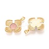 Natural Pink Agate(Dyed & Heated) Pendants KK-N287-07G-01-2