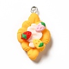 Opaque Resin Pendants RESI-G056-02E-1