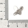 Brass with Natural Shell Fold Over Clasps KK-G505-27P-3