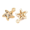 Brass Micro Pave Cubic Zirconia Pendants KK-L261-14A-G-2