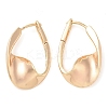 Rack Plating Brass Clear Cubic Zirconia Hoop Earrings EJEW-M090-01G-03-4