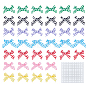 140Pcs 7 Colors Handmade Woven Costume Accessories DIY-FG0003-67-1