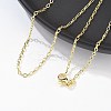 Brass Cable Chains Necklace for Women NJEW-P265-04G-3