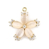 Brass Micro Pave Cubic Zirconia Pendants LS-KK-K371-43G-1