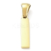 Ion Plating(IP) 316L Surgical Stainless Steel Pendants STAS-Q247-01G-09-2