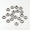 200Pcs Donut Tibetan Style Alloy Spacer Beads TIBEB-ZF0001-05AS-1