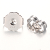 Anti-Tarnish Rhodium Plated Sterling Silver Ear Nuts LS-H909-P-1
