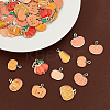 44pcs 11 styles Thanksgiving Day Alloy Enamel Pendants ENAM-GA0001-08-4