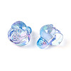 Electroplate Transparent Acrylic Beads PACR-CJC0008-08E-2