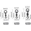 75Pcs 3 Style Brass Fishing Rolling Bearing Connector FIND-FH0003-28-4