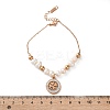 304 Stainless Steel Clover Charm Bracelets for Women BJEW-A036-26G-5