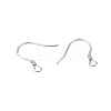 Anti-Tarnish Rhodium Plated 925 Sterling Silver Earring Hooks STER-N016-32P-3