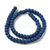 Natural Lava Rock Dyed Beads Strands G-Z036-B01-16-2