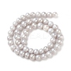 Potato Electroplated Natural Cultured Freshwater Pearl Beads Strands PEAR-TAC0002-01A-2