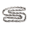 201 Stainless Steel Arch Link Chain Necklace NJEW-F222-23P-1