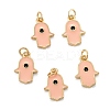 Brass Enamel Pendants KK-P204-11G-A-1