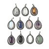 Natural & Synthetic Mixed Gemstone Pendants G-L623-02ASP-1