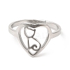Non-Tarnish 201 Stainless Steel Finger Ring RJEW-E063-03P-2