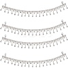 2pcs Crystal Glass Rhinestone Shoes Chain FIND-NB0002-33-1