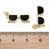 Brass Enamel Pendants KK-U060-27G-3