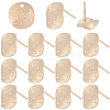 40Pcs Brass Stud Earrings Findings KK-SC0006-87G-6