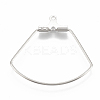 Tarnish Resistant 304 Stainless Steel Wire Pendants STAS-S103-03-3