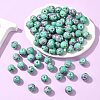Printed Handmade Porcelain Beads X-PORC-R134-04-2