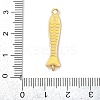 Brass Enamel Fish Connector Charms KK-L255-15G-04-3
