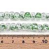 Luminous Handmade Silver Foil Glass Beads Strands FOIL-N029-02B-06-5