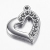 Tarnish Resistant 304 Stainless Steel Pendant Rhinestone Settings STAS-E136-27-1